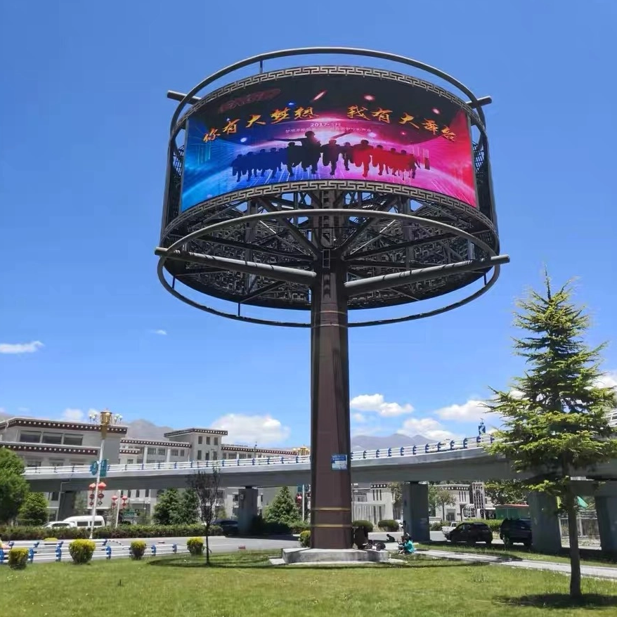 Écran Flexible de la série RF, panneau d'affichage LED rotatif et enroulable, panneau d'affichage rond enroulable, mur d'écran d'affichage