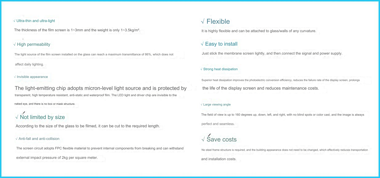 Avantages des &eacute;crans de film cristallin